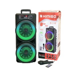 COLUNA KIMISO QS-8202 8" X 2 COM MICROFONE E CONTROLE REMOTO COLUNA KIMISO QS-8202 8" X 2 COM MICROFONE E CONTROLE REMOTO